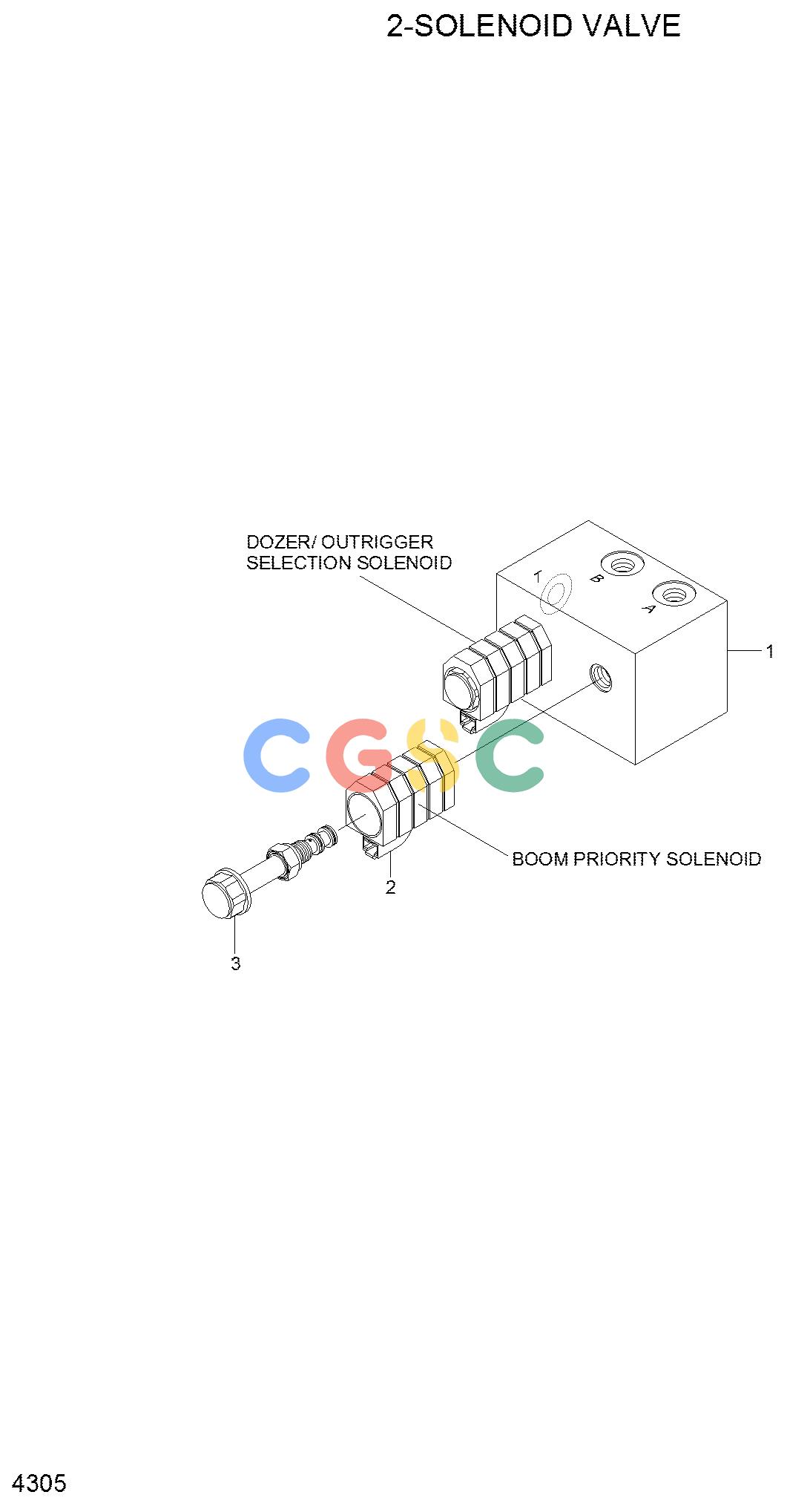 现代零件查询R200W-7A 2-SOLENOID VALVEEPC Hyundai 