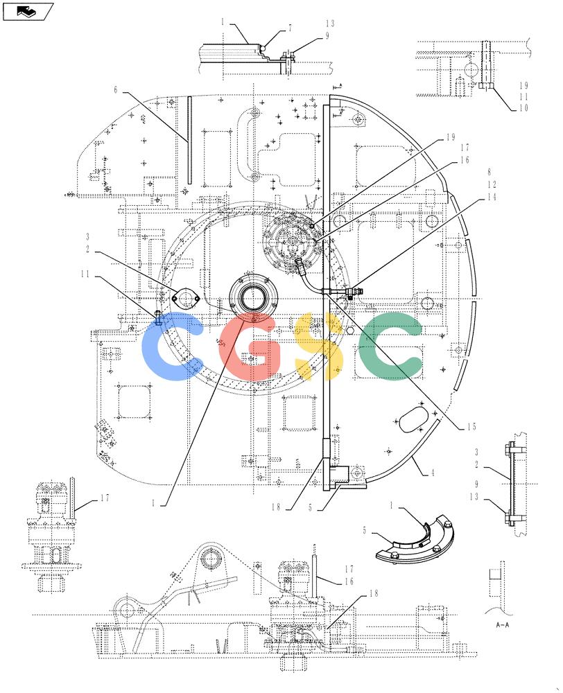 神钢零件查询(ED150-1E) - BLADE RUNNER EXCAVATOR/DOZER ASN YL05-00555 (11/03-12/04) (01-001-01) - FRAME ASSY, UPP Kobelco