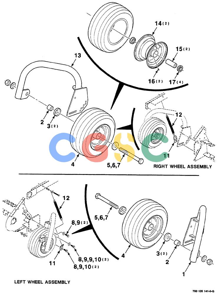 凯斯零件查询(RS561A) - CASE IH ROUND BALER (1/99-12/00) (3-010) - PICKUP GAUGE WHEEL AND SUPPORT ASSEMBLIES Case Agriculture