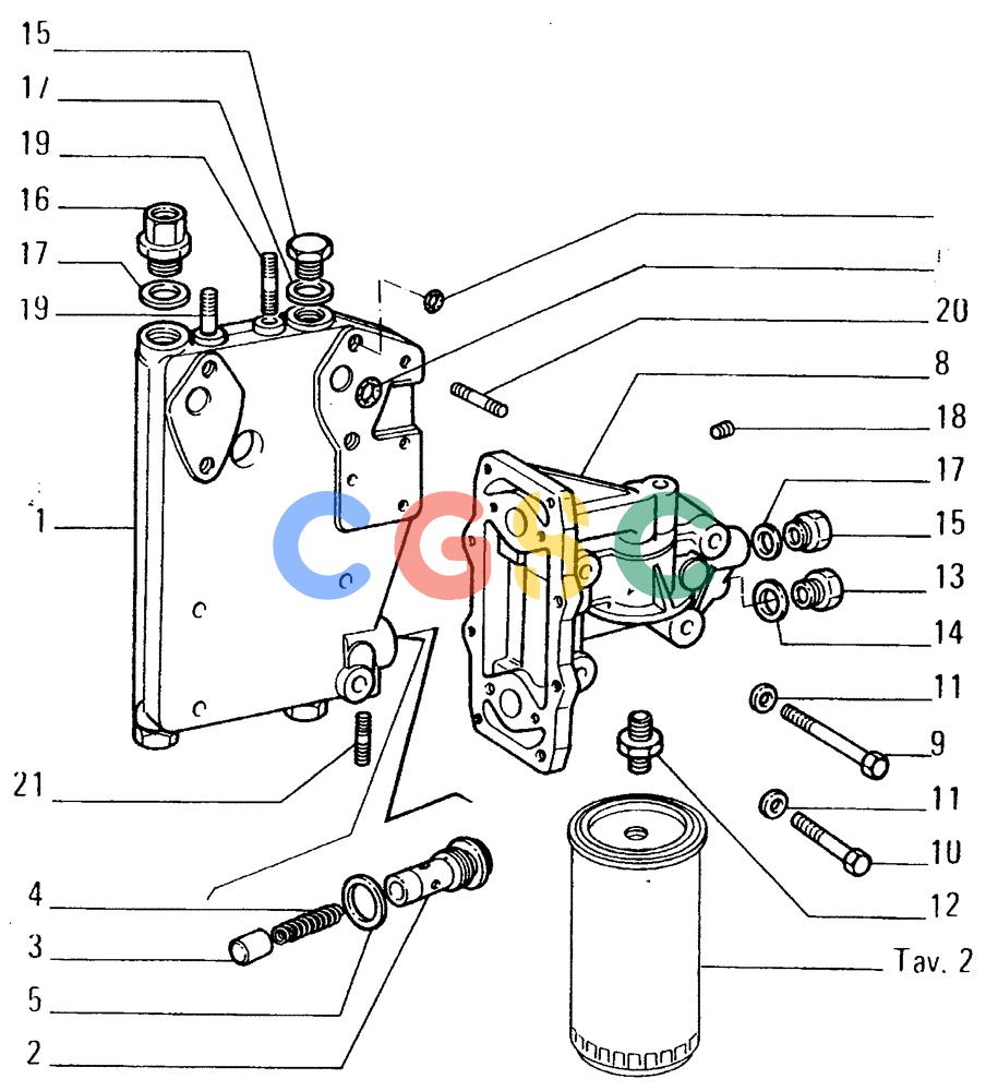 纽荷兰零件查询(FD14E) - CRAWLER DOZER (0.0302[001]) - OIL FILTER-HEAT EXCHANGER New Holland Constructuion