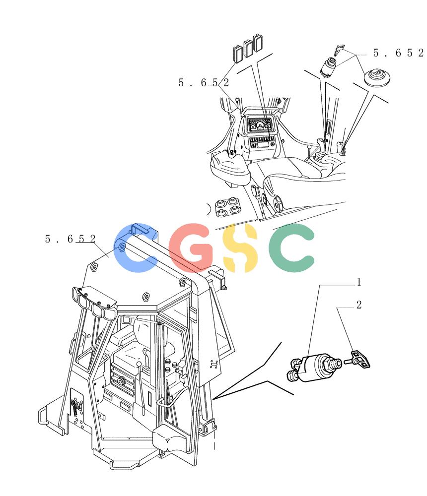 纽荷兰零件查询(DC180PS) - CRAWLER DOZER (11/00-) (6.712[01]) - ELECTRIC COMPONENTS - DASHBOARD New Holland Constructuion