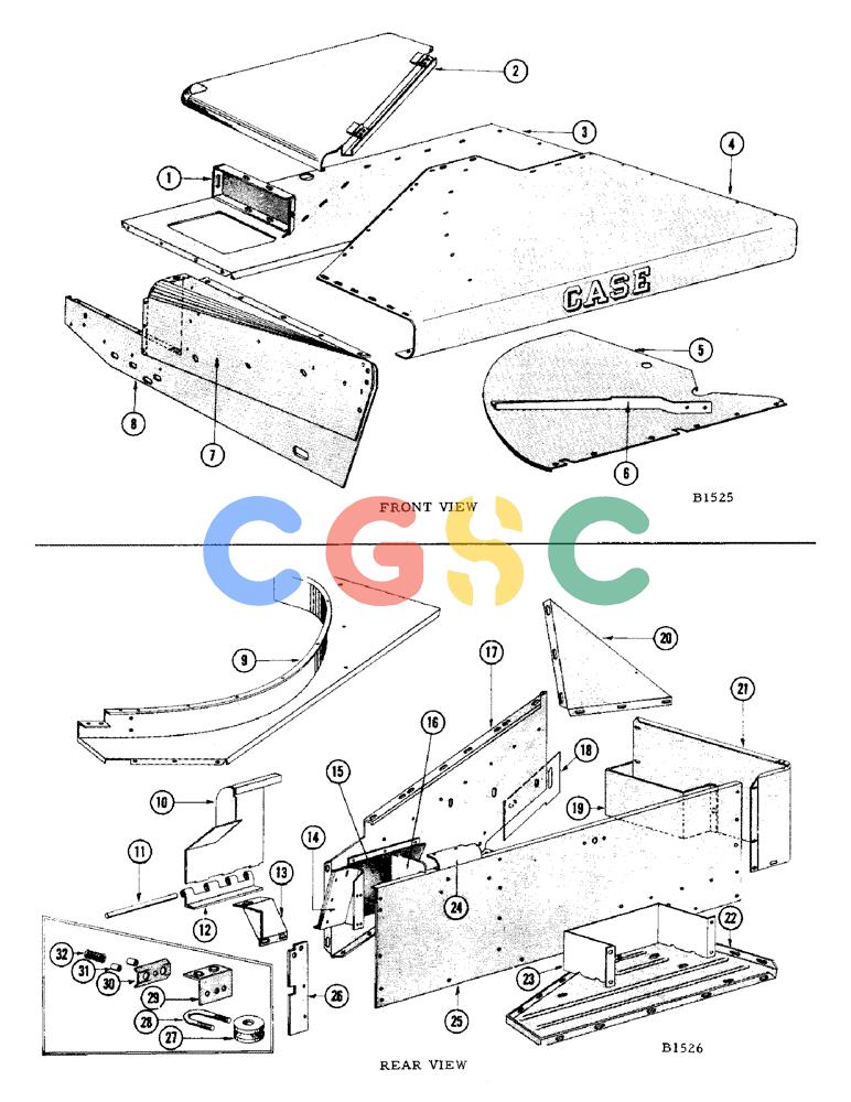 凯斯零件查询(200) - CASE TWINE TIE RECTANGULAR BALER (1/60-12/64) (20) - FEED TABLE Case Agriculture