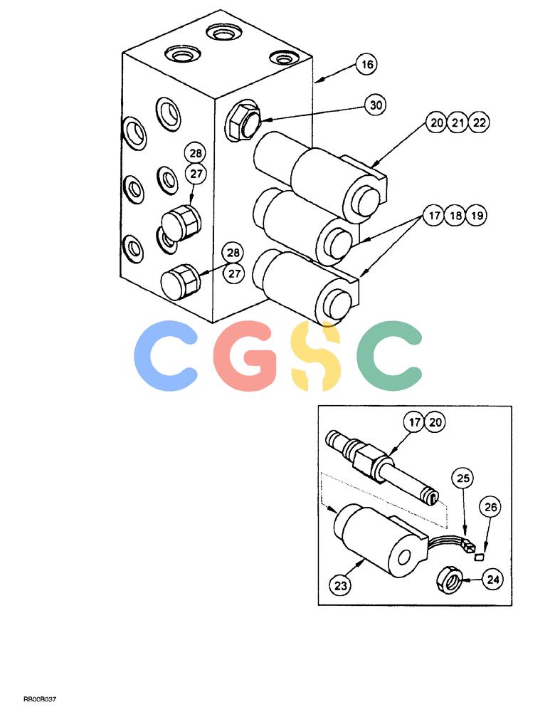 凯斯零件查询(AFS) - CONCORD AIR SYSTEMS (1/00-12/00) (02-08) - MULTI-VARIABLE RATE VALVE Case Agriculture