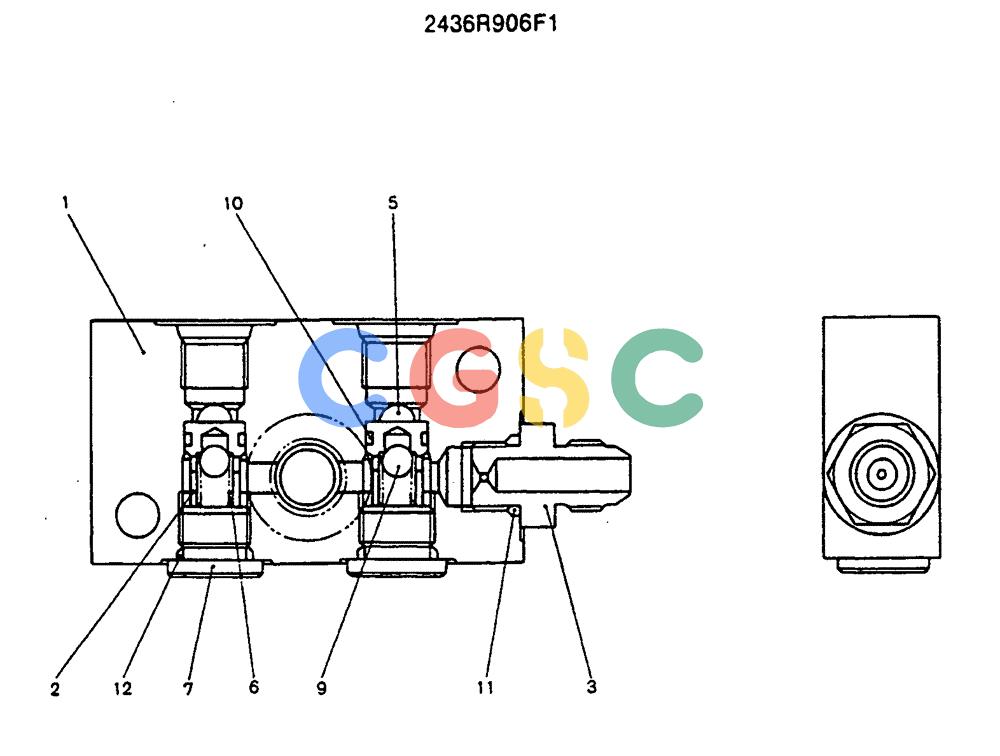 神钢零件查询(MD140C) - EXCAVATOR BTW YPU0301 - YPU0500 (1/80-12/06) (16-002) - VALVE ASSY, SHUTTLE Kobelco