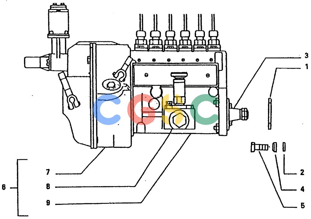 纽荷兰零件查询(65B) - MOTORGRADERS (A2.24[003A]) - INJECTION PUMP New Holland Constructuion