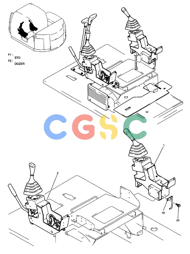 纽荷兰零件查询(E70) - MIDI CRAWLER EXCAVATOR (NA) (1/06-) (024) - CONTROLS, OPERATORS New Holland Constructuion