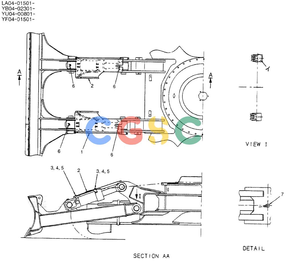神钢零件查询(DOZER) - ATTACHMENT - SK200SR, SK200SR-1S, & SK200SRLC-1S (1/91-12/03) (02-008) - DOZER GROUP Kobelco