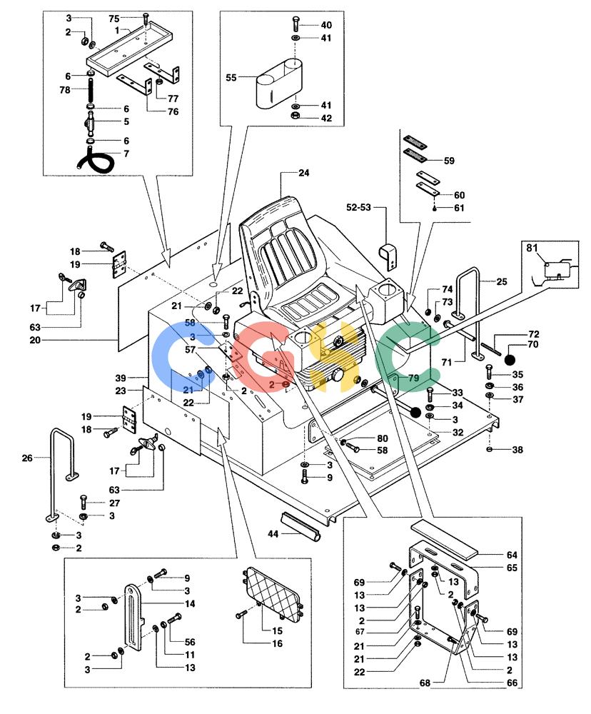 纽荷兰零件查询(DC100) - CRAWLER DOZER (N.A. VERSION) (4/00-) (5.669[01P]) - OPERATOR'S COMPARTMENT - (DC100 STD. S/N 13111123 TO 13111229; LGP S/N 13115020 TO 13115068) New Holland Constructuion
