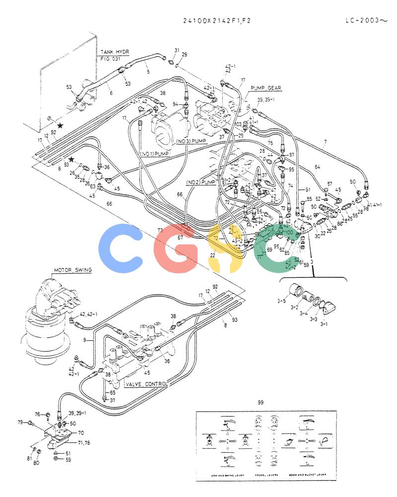 神钢零件查询(K912A) - EXCAVATOR BTW LC-2003 - LC-2016 (1/85-12/03) (03-005 [02]) - REMOTE CONTROL ASSY Kobelco