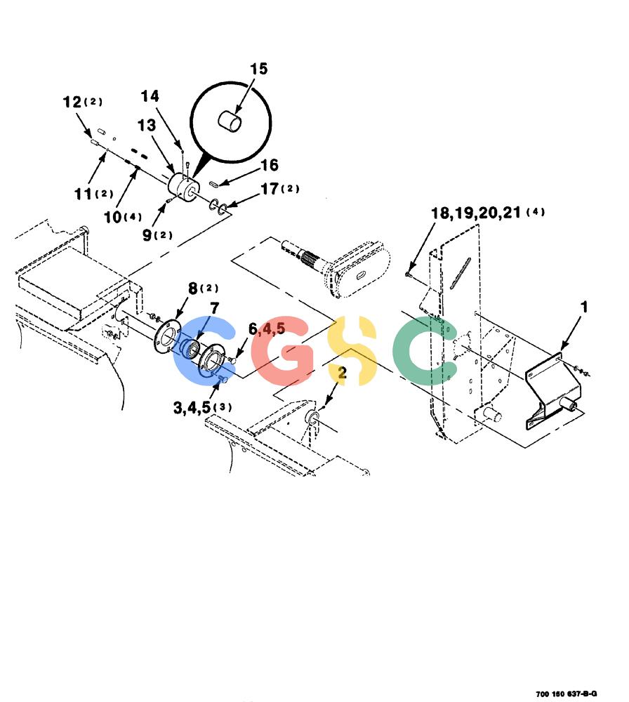 凯斯零件查询(8575) - CASE IH MID-SIZE RECTANGULAR BALER (NORTH AMERICA) (1/95-12/00) (03-006) - PICKUP MOUNTING ASSEMBLY, S.N. CFH0163129 AND LATER Case Agriculture
