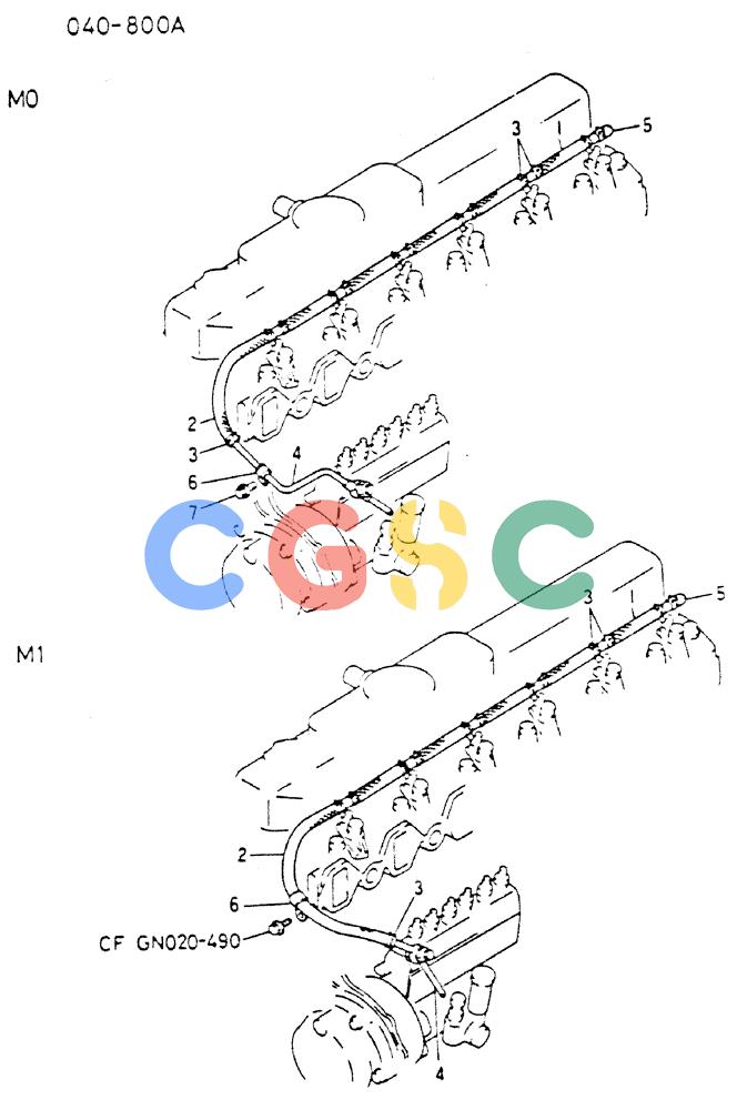 神钢零件查询(MD200C) - EXCAVATOR BTW YQU0701 - YQU2000 (1/80-12/06) (17-060) - FUEL RETURN SYSTEM Kobelco