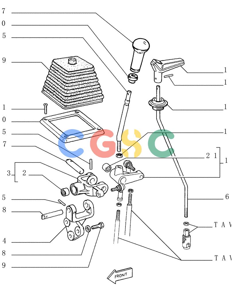 纽荷兰零件查询(FD145) - CRAWLER DOZER (N.A. VERSION) (10/98-) (3.437[02]) - CONTROL VALVE LINKAGE New Holland Constructuion