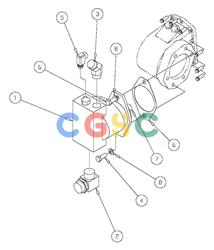 凯斯零件查询(FLX3330B) - FLOATER (12/99-9/02) (06-007) - HYDRAULIC PUMP GROUP (FLX3300B CAT ENGINE & FLX3330B) Case Agriculture