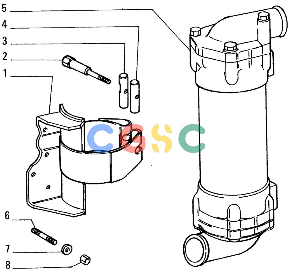纽荷兰零件查询(FL14E) - CRAWLER LOADER (B2.18[001]) - CONVERTER HEAT EXCHANGER New Holland Constructuion