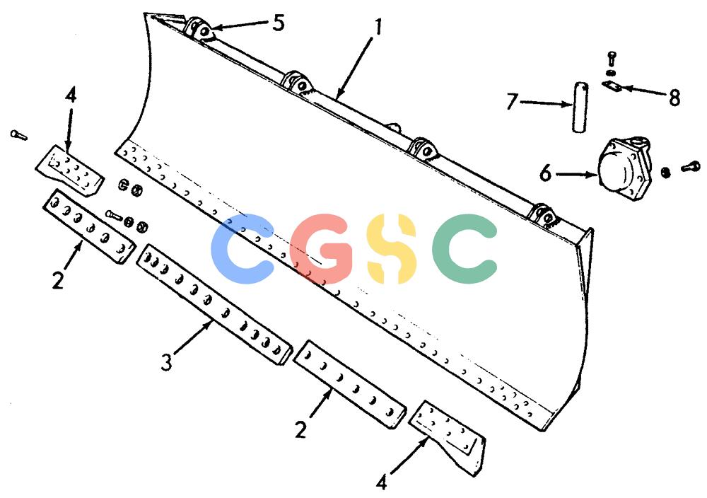 纽荷兰零件查询(FD20) - CRAWLER DOZER (E3.10/7[001]) - MOLDBOARD (ANGLE) New Holland Constructuion