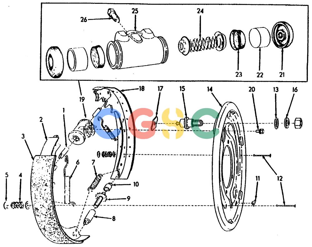 纽荷兰零件查询(65B) - MOTORGRADERS (C1.35[003]) - WHEEL BRAKE ASSEMBLY New Holland Constructuion