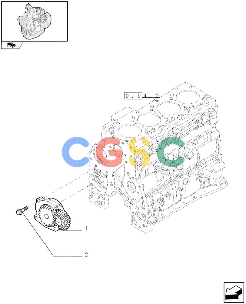 神钢零件查询(F4GE9484K J601) - ENGINE - 504103830-920019897 (1/13-) (0.30.0) - OIL PUMP - ENGINE (504099880) Kobelco