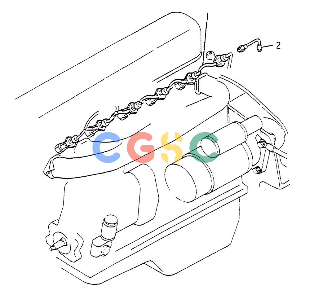 神钢零件查询(6DR5) - MITSUBISHI DIESEL ENGINE (1/06-12/06) (03-008) - FUEL RETURN SYSTEM Kobelco