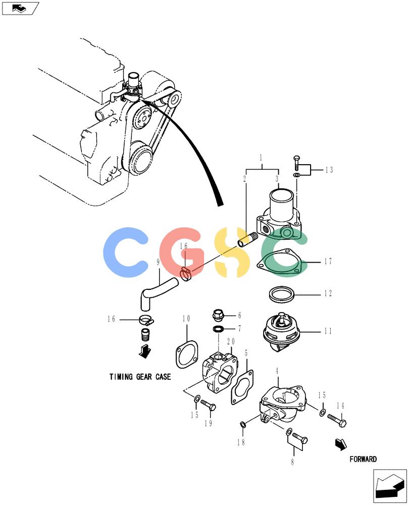 神钢零件查询(ED150-2) - BLADE RUNNER EXCAVATOR/DOZER ASN LH01-01001 (1/09-12/12) (08-026[00]) - COOLING SYSTEM Kobelco