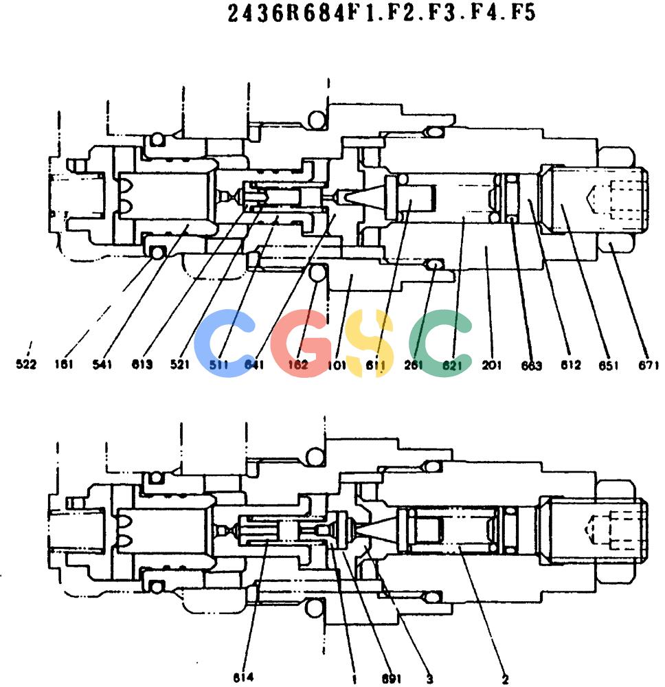 神钢零件查询(MD200BLC) - EXCAVATOR ASN YQ0565 (1/80-12/06) (11-004) - VALVE ASSY, PORT RELIEF Kobelco