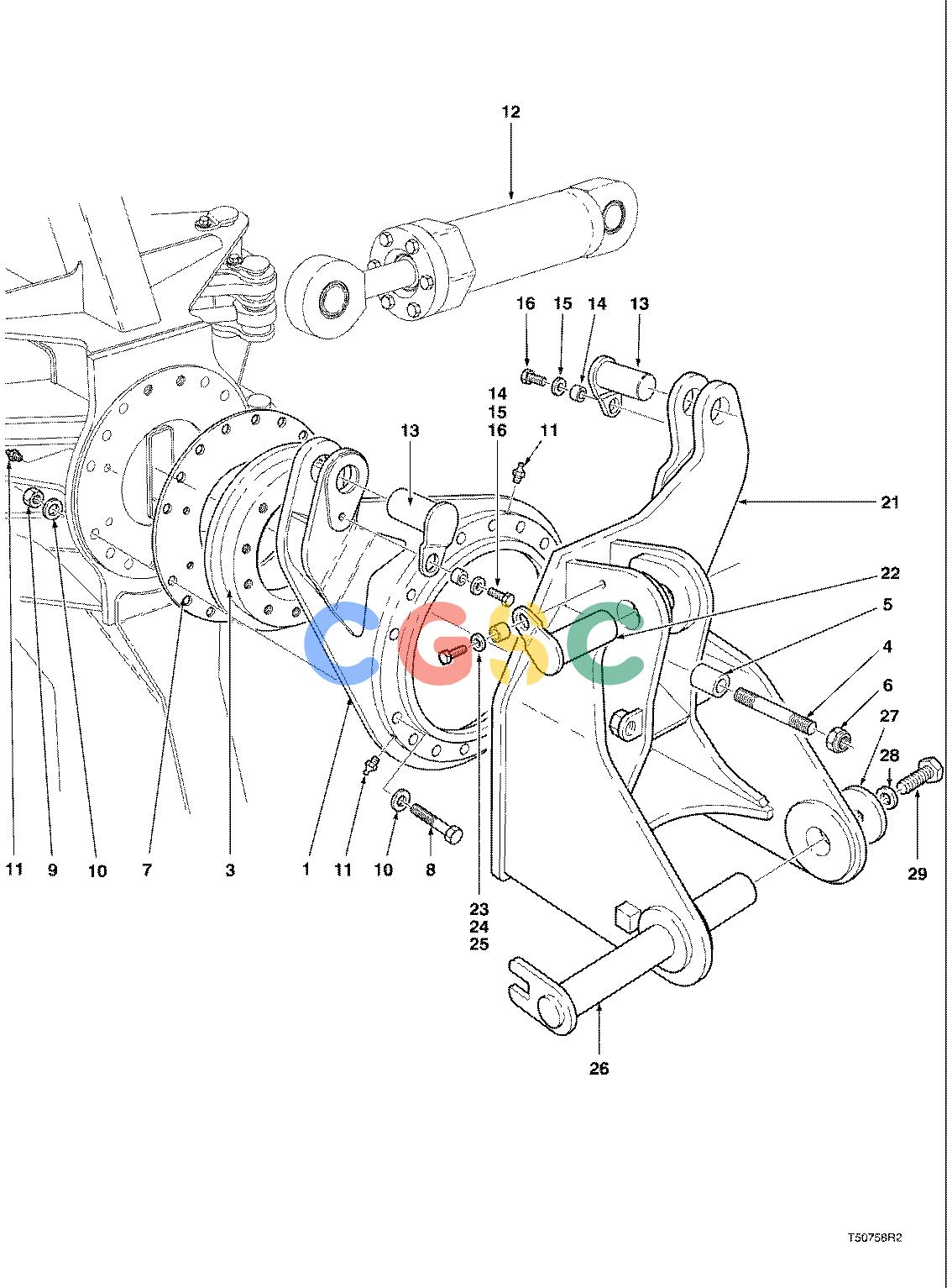 约翰迪尔零件查询TJ2628 - ATTACHMENTS WRIST ASSEMBLY 20`` HEAD ( 63037 - ) 4542-053/10 [4542-053/10]EPC John Deere online