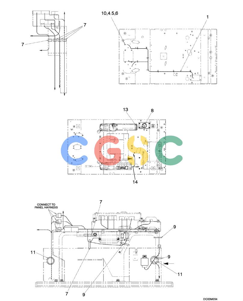 纽荷兰零件查询(E215) - CRAWLER EXCAVATOR (NA) - ASN N6DA21215 (1/06-) (04 -12[00]) - HARNESS ASSY (PLATE, FLOOR) New Holland Constructuion