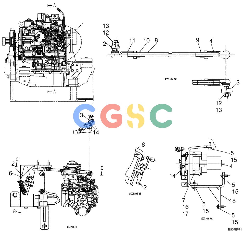神钢零件查询(SK170-8) - ACERA MARK III EXCAVATOR - TIER 3 (NA) ASN YM04-U1601 - (5/07-12/12) (02-04[00]) - CONTROL ASSEMBLY, ENGINE (YB11M00004F1) Kobelco