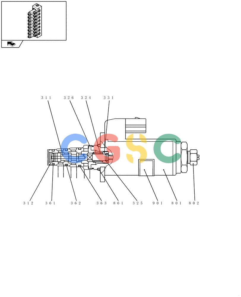 纽荷兰零件查询(E235BSR) - CRAWLER EXCAVATOR (5/07-) (1.080[17]) - SOLENOID VALVE New Holland Constructuion