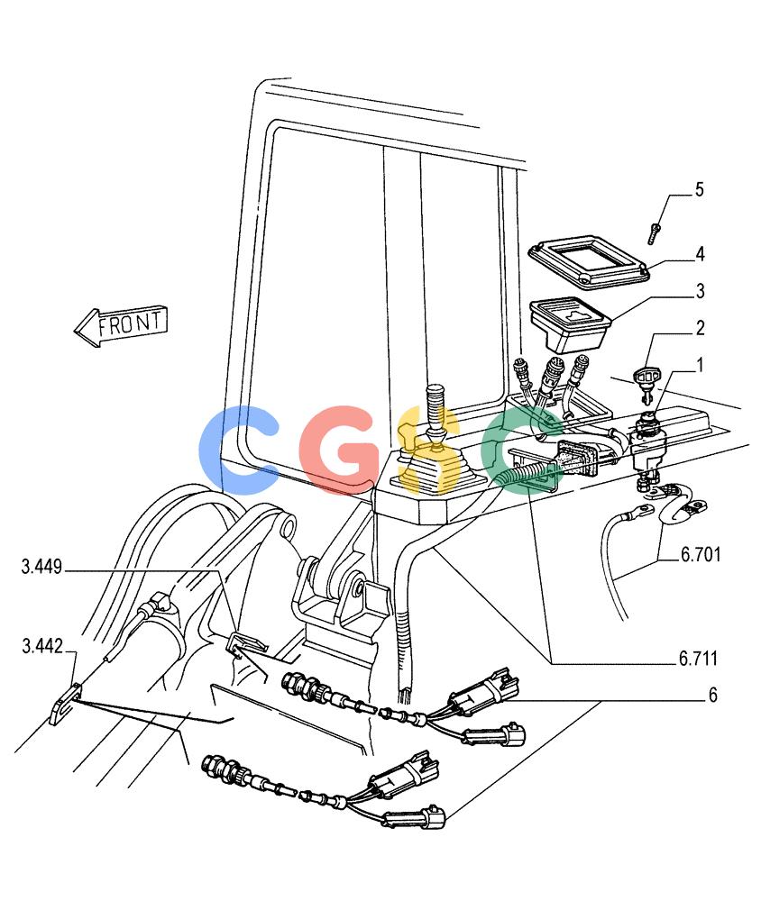 纽荷兰零件查询(FL145) - CRAWLER LOADER (N.A. VERSION) (11/98-) (6.712[04]) - ELECTRIC COMPONENTS New Holland Constructuion