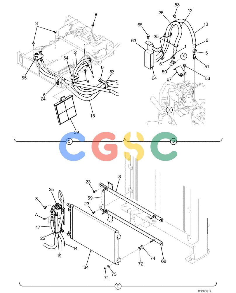 神钢零件查询(ED150) - BLADE RUNNER ACERA SR EXCAVATOR DOZER (TIER 3 ) ASN YL06-01201 (5/08-12/12) (02-59[02]) - CONDITIONER ASSEMBLY, AIR (YY20M00017F1), FIGURE 2 OF 3 Kobelco