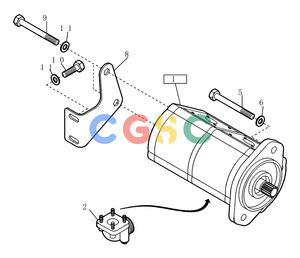 纽荷兰零件查询(EC215) - CRAWLER EXCAVATOR (11/99-) (22.050[003]) - GEAR PUMP INSTALL.MATERIAL (OPTION) (S/N 721501-UP) New Holland Constructuion