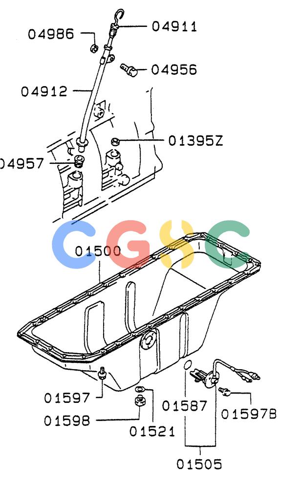 纽荷兰零件查询(E235SRLC) - CRAWLER EXCAVATOR BTW YU04-00837 - YU04-01417 (08-009) - OIL PAN, FILLER & GAUGE New Holland Constructuion