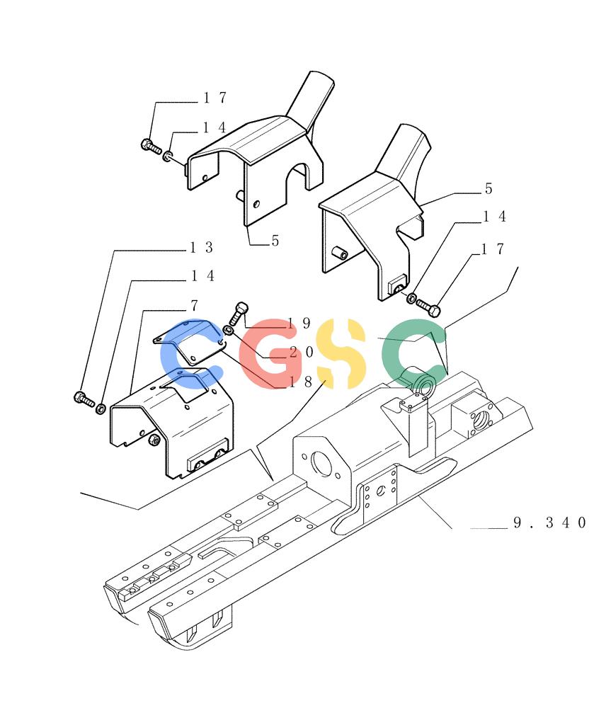 纽荷兰零件查询(DC150PS) - CRAWLER DOZER (2.348[01]) - TRACK GUARDS New Holland Constructuion