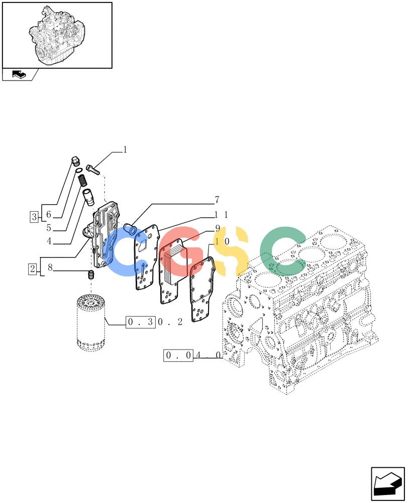 神钢零件查询(F4GE9484K J601) - ENGINE - 504103830-920019897 (1/13-) (0.31.5) - HEAT EXCHANGER - ENGINE (504096821) Kobelco