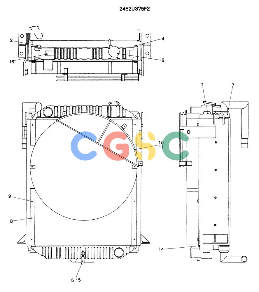 神钢零件查询(K904EL) - EXCAVATOR ASN LX1401 (1/86-12/03) (05-006) - RADIATOR ASSY Kobelco