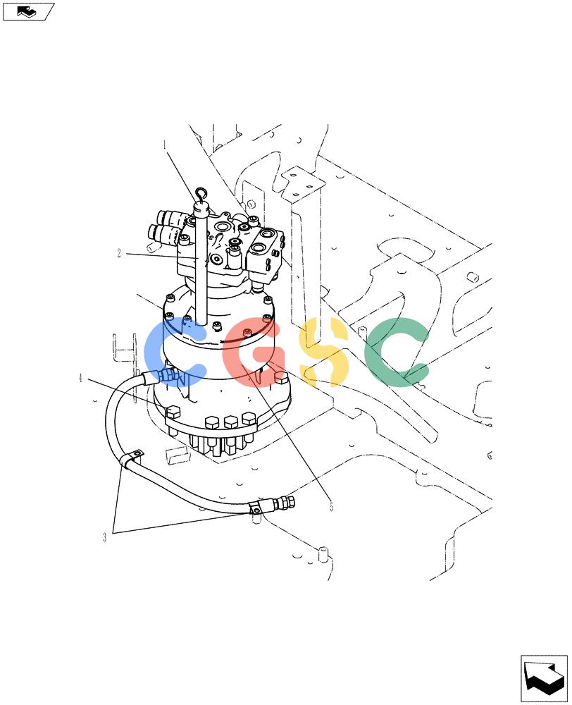 神钢零件查询(ED150-2) - BLADE RUNNER EXCAVATOR/DOZER ASN LH01-01001 (1/09-12/12) (01-016[00]) - SWING MOTOR INSTALLATION Kobelco