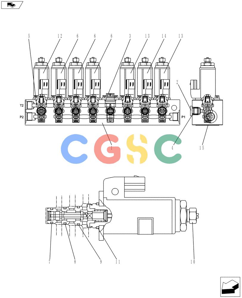 神钢零件查询(ED150-2) - BLADE RUNNER EXCAVATOR/DOZER ASN LH01-01001 (1/09-12/12) (01-029[03]) - CONTROL LINES, VALVE Kobelco