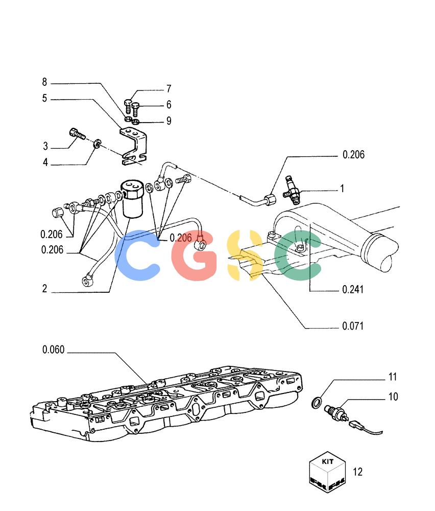 纽荷兰零件查询(FL175) - CRAWLER LOADER (N.A. VERSION) (6/92-) (0.365[01]) - THERMOSTARTER AUXILIARY DEVICE New Holland Constructuion