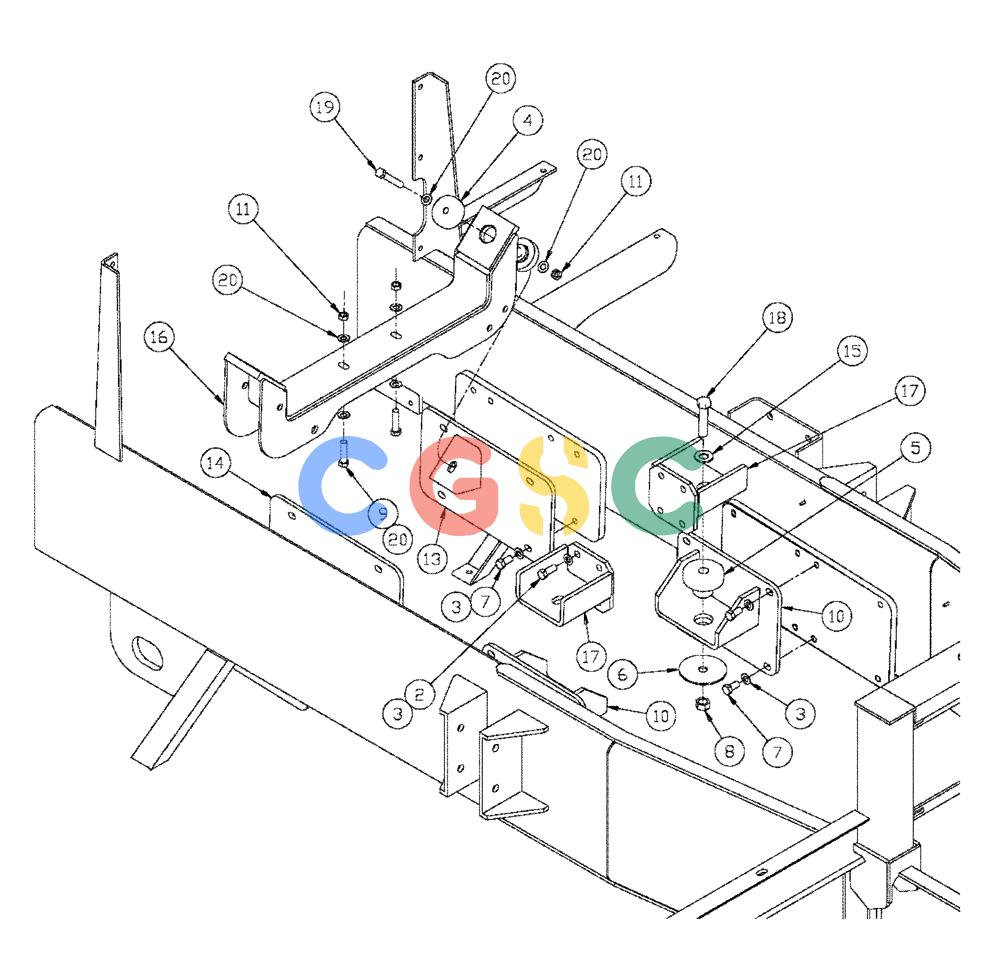 凯斯零件查询(FLX3330B) - FLOATER (12/99-9/02) (02-029) - ENGINE MOUNTING (FLX3300B CAT ENGINE & FLX3330B) Case Agriculture