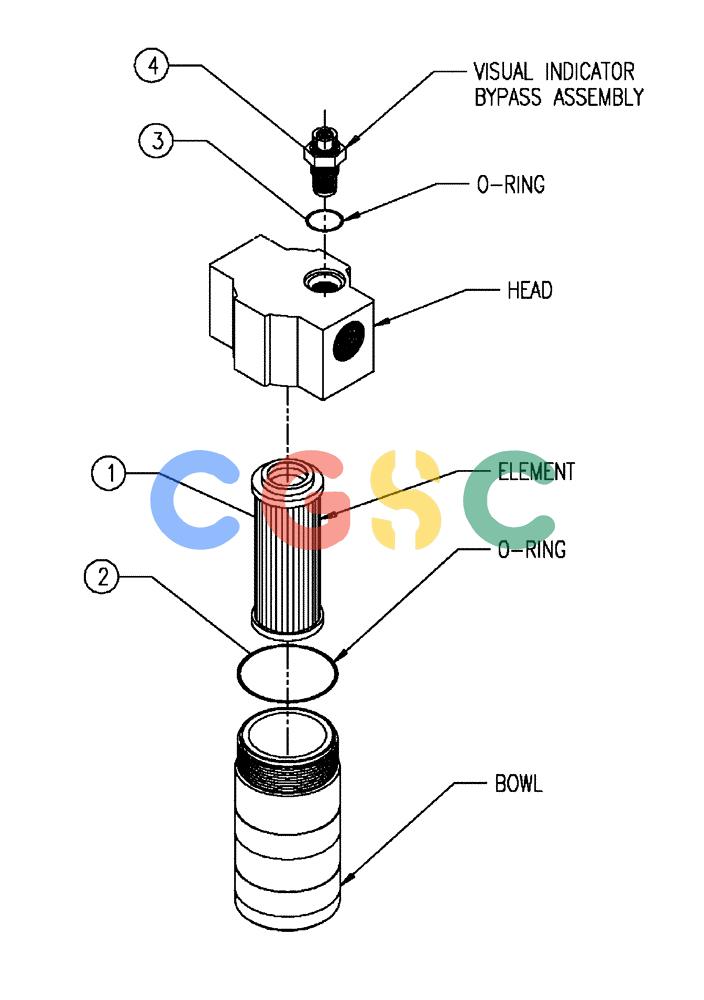 凯斯零件查询(FLX810) - FLEX-AIR APPLICATOR (10/03-8/09) (07-016) - FILTER, ASSEMBLY, HI-PRESSURE Case Agriculture
