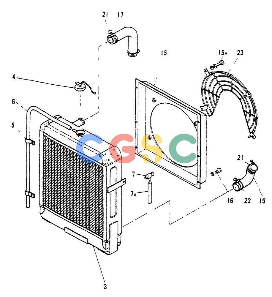 神钢零件查询(65R5P) - MITSUBISHI DIESEL ENGINE - LK300A WHEEL LOADER (1/06-12/06) (06-003[`]) - RADIATOR Kobelco