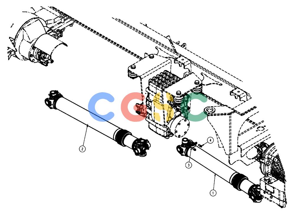 凯斯零件查询(FLX3510) - FLOATER (8/04-8/06) (03-010) - DRIVELINE GROUP WITH AUX TRANSMISSION, FLX3010 & FLX3510 Case Agriculture