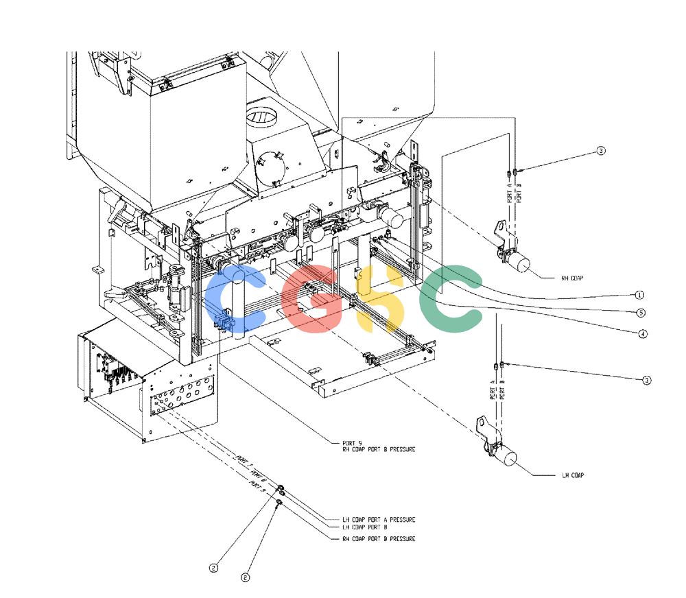 凯斯零件查询(438) - FLEX-AIR APPLICATOR - 1999 (2/99-3/03) (03-001) - FITTING GROUP, DOUBLE BIN Case Agriculture