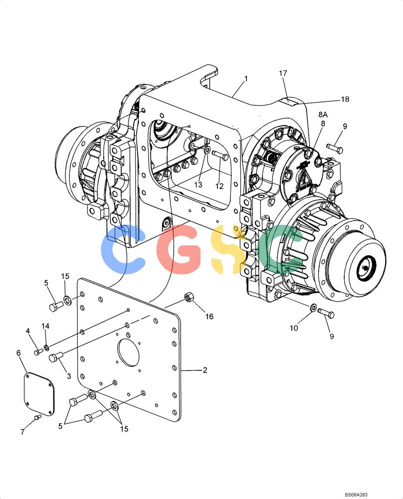 纽荷兰零件查询(D85B) - CRAWLER DOZER TIER 3 (3/08-) (06-06) - COVERS - FINAL DRIVE New Holland Constructuion