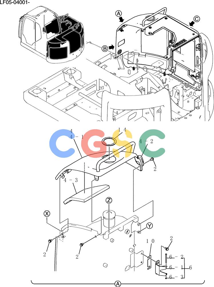 纽荷兰零件查询(E80BMSR) - CRAWLER EXCAVATOR ASN LF05-04001 - (N8TA18060) (243-17[1]) - GUARD INSTAL New Holland Constructuion