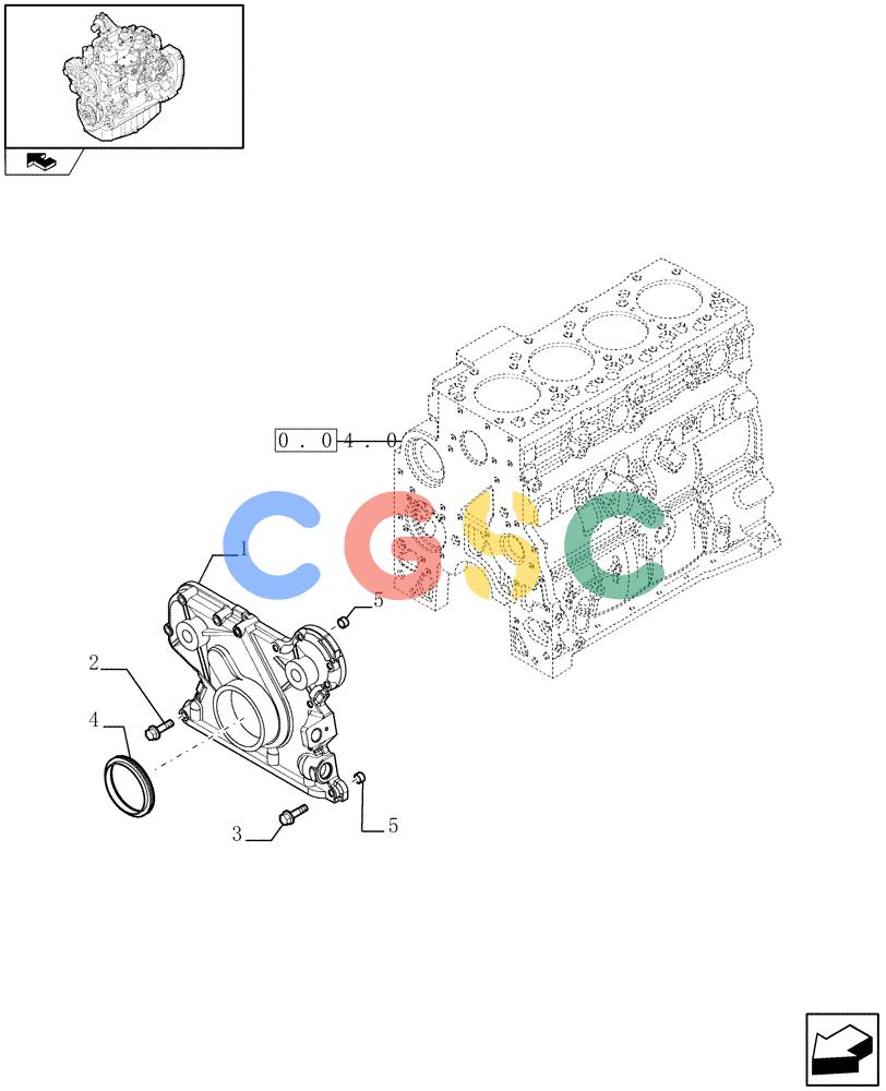 神钢零件查询(F4GE9484K J601) - ENGINE - 504103830-920019897 (1/13-) (0.04.3[02]) - CRANKCASE COVERS (4892078) Kobelco