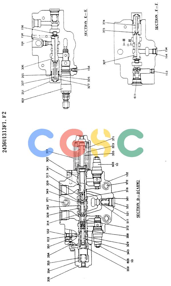 神钢零件查询(K909LC) - MARK II EXCAVATOR ASN LL1488 (1/87-12/03) (11-018[03]) - VALVE ASSY, CONTROL Kobelco