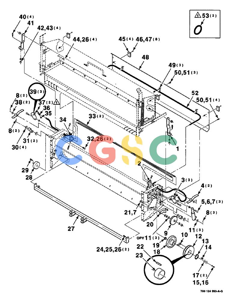 凯斯零件查询(8465) - CASE IH AUTO ROUND BALER (1/91-12/97) (7-20) - MESH WRAP, BOX AND ROLLER DRIVE ASSEMBLIES, SERIAL NUMBER CFH0073272 AND LATER Case Agriculture