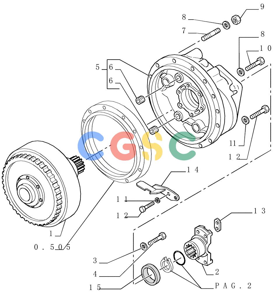 纽荷兰零件查询(DC180.B) - CRAWLER DOZER TIER 2 (3/03-) (1.200[01]) - UNIT TORQUE CONVERTER New Holland Constructuion