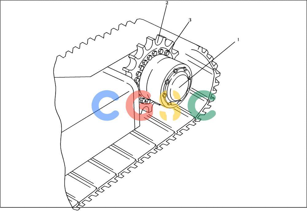 纽荷兰零件查询(EC160) - CRAWLER EXCAVATOR (4/99-) (16.021[001]) - TRAVEL GEAR MOUNTING PARTS (S/N 716001-UP) New Holland Constructuion
